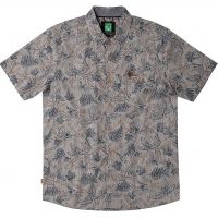 HippyTree Sycamore Woven Short Sleeve Shirt - Mens-Grey-Large, 383299