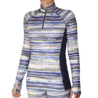 Hot Chillys Micro Elite Chamois Print Zip-T - Women's