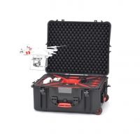 HPRC 2700W Plastic Case for DJI Phantom 2, Vision and Vision Plus with Pre-Cut Foam and Wheels