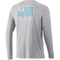 HUK Performance Fishing Bars L/S Pocket Tee - Men's