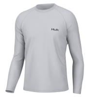 HUK Performance Fishing Camo Badge Pursuit Crew Shirt - Men's