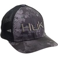 HUK Performance Fishing Camo Trucker Stretch Headwear, Cap - Mens