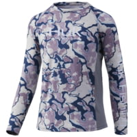 HUK Performance Fishing Current Camo Pursuit Long Sleeve Crew Neck Shirt - Youth