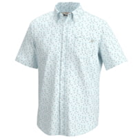 Chemise Huk Fishing Kona – Manches Courtes – Homme (petit) – Bleue – Neuve Avec étiquette