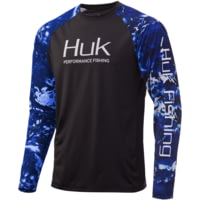 HUK Performance Fishing Mossy Oak Double Header LS Graphic T-Shirts - Men's