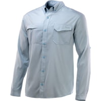 HUK Performance Fishing Tide Point Woven Solid Long Sleeve Shirt - Men's