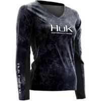 HUK Performance Fishing Womens Kryptek Long Sleeve Icon Shirt
