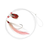 Hurricane FS32403-1/0 FS32403-1/0 Fluke Rig Spinner &amp; Bucktail 1/0 White 60LB