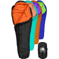 Hyke &amp; Byke Eolus Ultralight Goose Down Sleeping Bag, 800FP WR, 0F Degrees