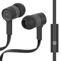 HyperGear Low Ryder Earphones w/Mic, Black/Grey