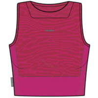 Icebreaker 125 ZoneKnit Cropped Bra-Tank Topo Lines - Women's