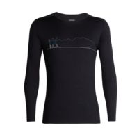 Icebreaker 200 Oasis Deluxe Raglan Long Sleeve Crewe Single Line Ski - Men's