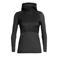 Icebreaker Descender Hybrid Long Sleeve Half Zip Hood - Women's