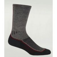 Icebreaker Hike Medium Crew Sock Clearance - Men's-Silver/Red/Oil-X-Large