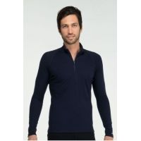 Icebreaker Mondo Long Sleeve Half Zip 200 - Men's-Large-Splash/Sail Stitch