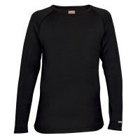 Icebreaker Oasis Long Sleeve Crewe 200 - Kid's-10-Black
