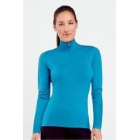 Icebreaker Oasis Long Sleeve Half Zip Stripe Top - Women's