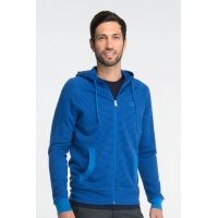 Icebreaker Quattro Long Sleeve Zip Hood Stripe Clearance - Men's-Cadet-X-Large