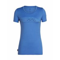 Icebreaker Tech Lite Short Sleeve Low Crewe Cadence Pulse- Women's
