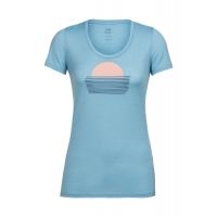 Icebreaker Tech Lite Short Sleeve Scoop Setting Sun