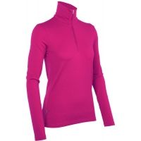 Icebreaker Tech Long Sleeve Half Zip Top - Women's-Magenta-Small
