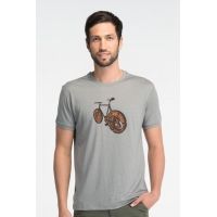 Icebreaker Tech T Lite Short Sleeve Logbike Clearance - Men's-Fossil-Large