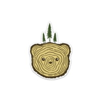 Keep Nature Wild Bear Tree Sticker