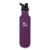 Klean Kanteen Classic W/ Sport Cap 3.0, 27oz, Winter Plum