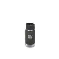Klean Kanteen Insulated Wide W/ Caf Cap 2, 12oz, Shle Blk