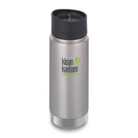 Klean Kanteen Insulated Wide W/ Caf Cap 2, 16oz, Stainless