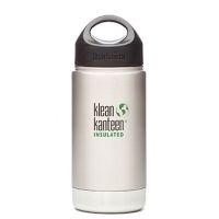 Klean Kanteen Insulated Wide Mouth Bottle, Brushed Stainless 16 oz