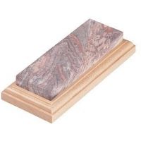 Lansky Arkansas Benchstone w/Walnut Base Mounted LBS6S