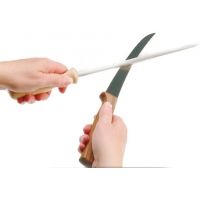 Lansky Medium Ceramic Sharpening Stick - Honing Rod