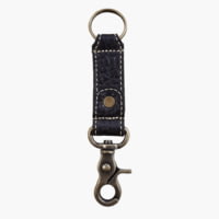 Lejon Swivel Leather Keychain