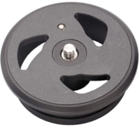 Leofoto TP-100 3/8'' Flat Top Plate Adapter for 100mm Bowl