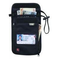 Lewis N Clark RFID Neck Stash Security Pouch - Black 1267BLK