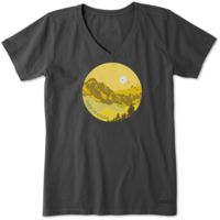 Life Is Good Crusher Vee Beautiful Flock T-Shirt - Women's