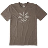 Life Is Good Hike into the Wild Crusher Tee Men's