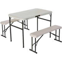 Lifetime Products Folding Picnic Table with Benches