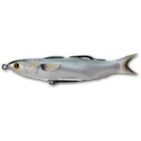 Live Target Mullet Hollow Body Topwater Lure, 8/0 SW Hooks, Floating