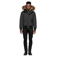 Mackage Dixon Hip Length Winter Down Parka With Fur - Men's