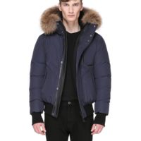 Mackage Florian Winter Down Bomber Jacket With Fur - Mens