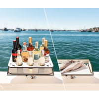Magma Rectangle Party Table With Fillet Table And Levelock Mount