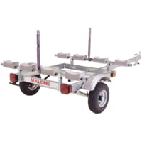 Malone Auto Racks EcoLight 4 Kayak Trailer Package w/ 1 Stacker w/ 4 Sets Foam Blocks
