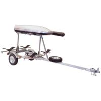 Malone Auto Racks MicroSport LowBed 2 Kayak Trailer Package w/ 2 Sets MegaWing, Cargo Box, Rod Tube, Spare Tire