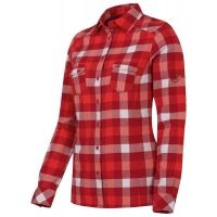 Mammut Hornli Hut Shirt Long-Women's-Small-Poppy/Dark Inferno
