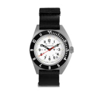 Marathon Arctic Steel Navigator W/ Date On Nylon Defstan Watch