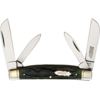 Marbles Congress Green Stag Bone Folding Knife