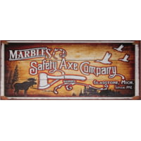 Marbles Marbles Safety Axe Sign