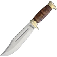 Marbles Stacked Leather Hunter Fixed Blade Knife